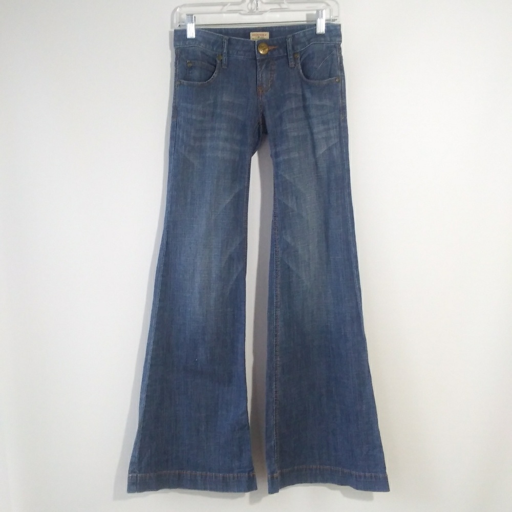 Free People Low Rise Bell Bottom Flare Jeans Sz 24
